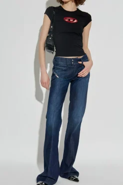 Diesel GRANATOWY Jeansy `D-HUSH`
