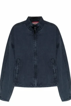Diesel GRANATOWY Lekka kurtka ` G-LEAM-R1`