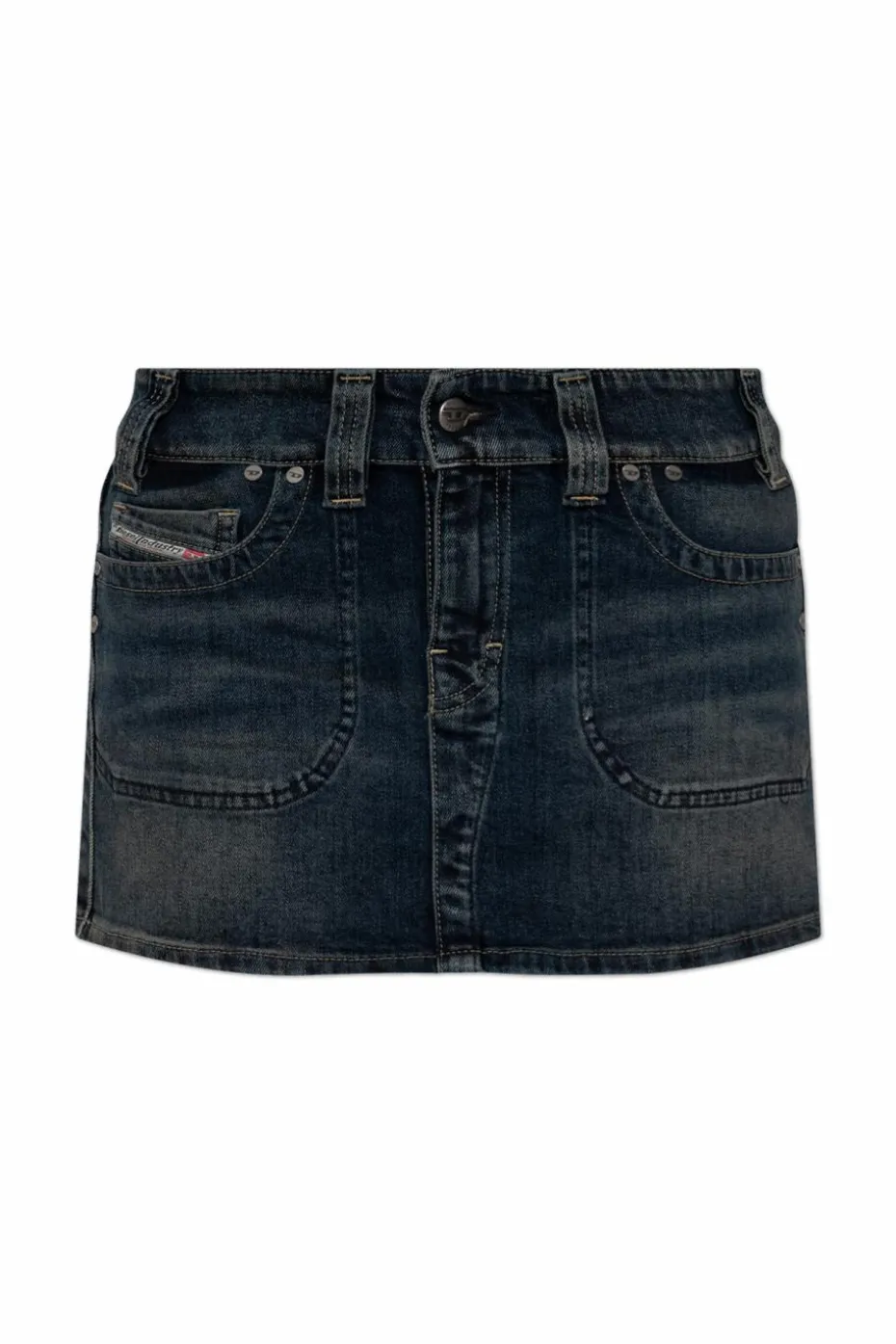 Diesel GRANATOWY Spódnica `DE-RAGO-RE`