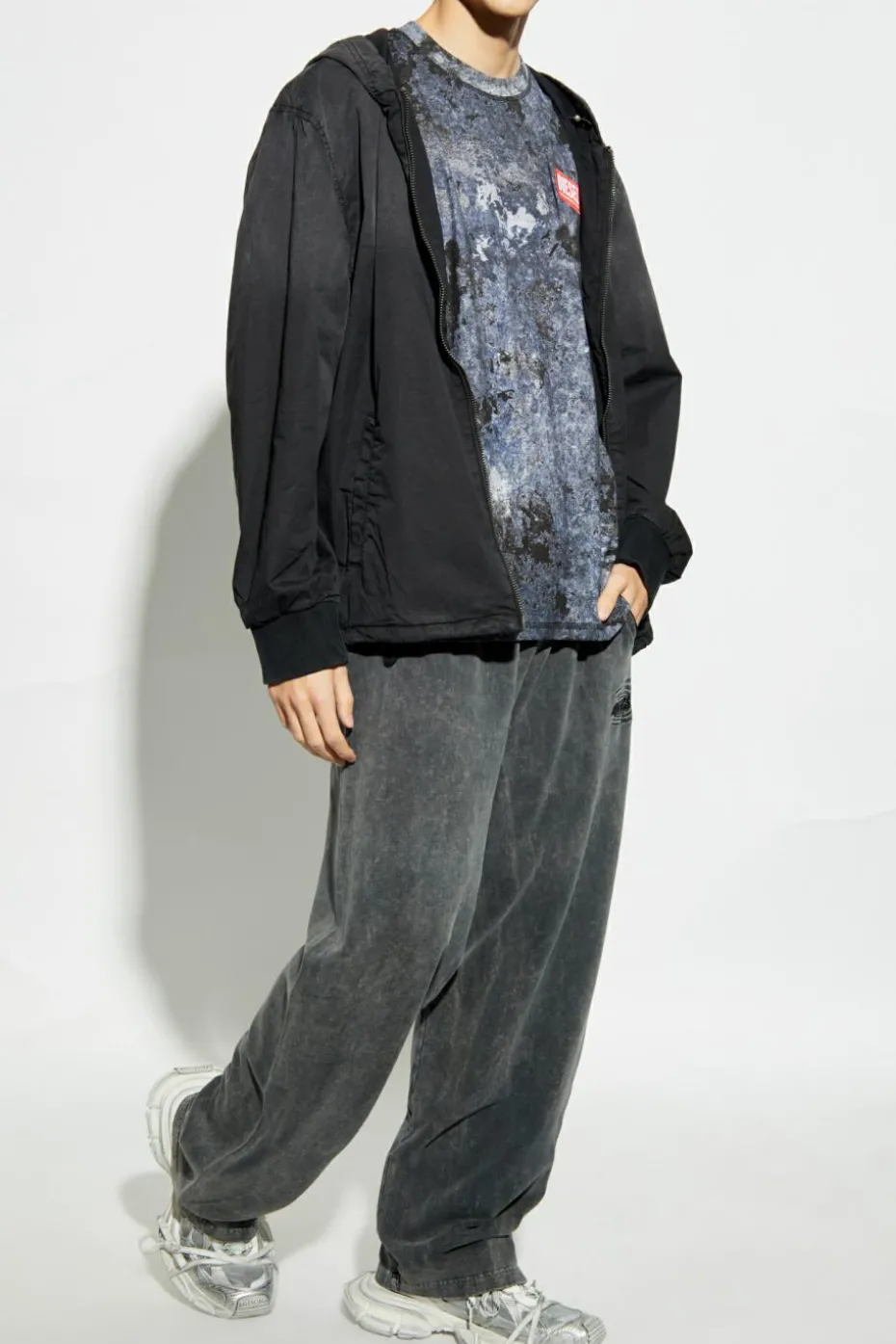Diesel GRANATOWY T-shirt `T-BOXT-R12`
