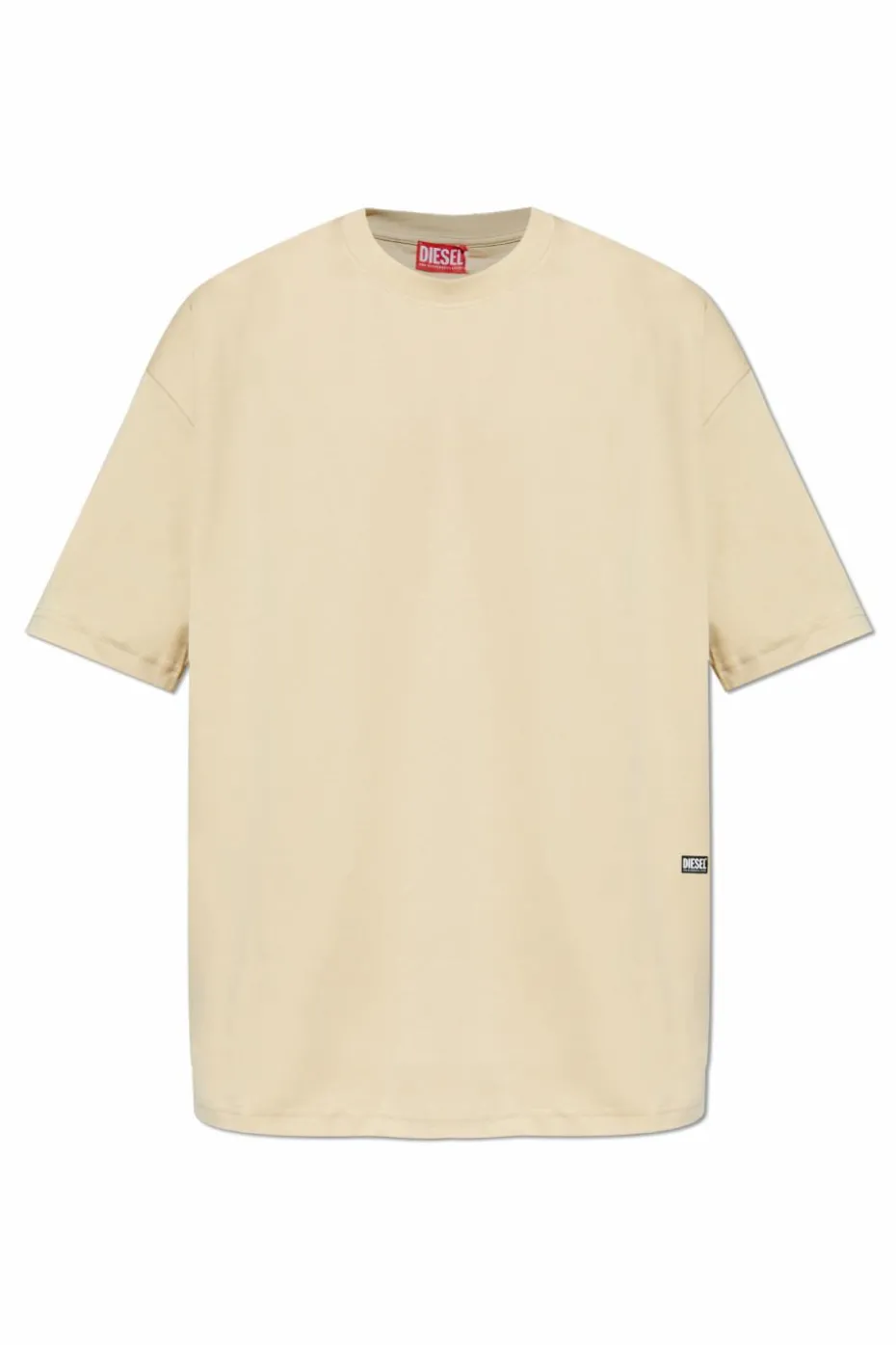 Diesel kremowy T-shirt `T-BOGGY-T2`