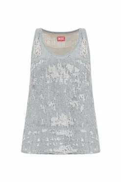 Diesel NIEBIESKI Jeansowy top `E-DALBY-FSG`