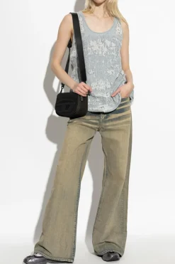 Diesel NIEBIESKI Jeansowy top `E-DALBY-FSG`