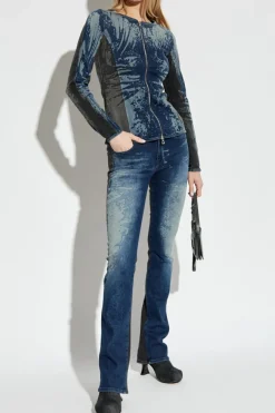 Diesel NIEBIESKI Jeansy `D-GIANNA-S`