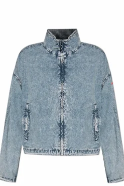 Diesel NIEBIESKI Lekka kurtka ` G-LEAM-R1`