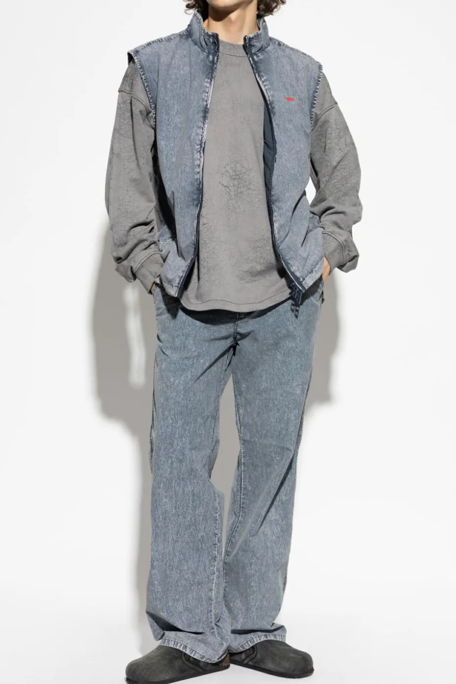 Diesel NIEBIESKI Spodnie `P-HANTIK-CHINO`