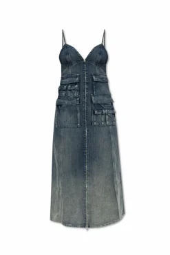 Diesel NIEBIESKI Sukienka `DE-MELVI-S`