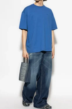 Diesel NIEBIESKI T-shirt `-BOGGY-MEGOVAL-D`