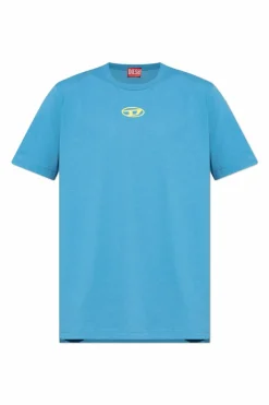 Diesel NIEBIESKI T-shirt `T-ADJUST`