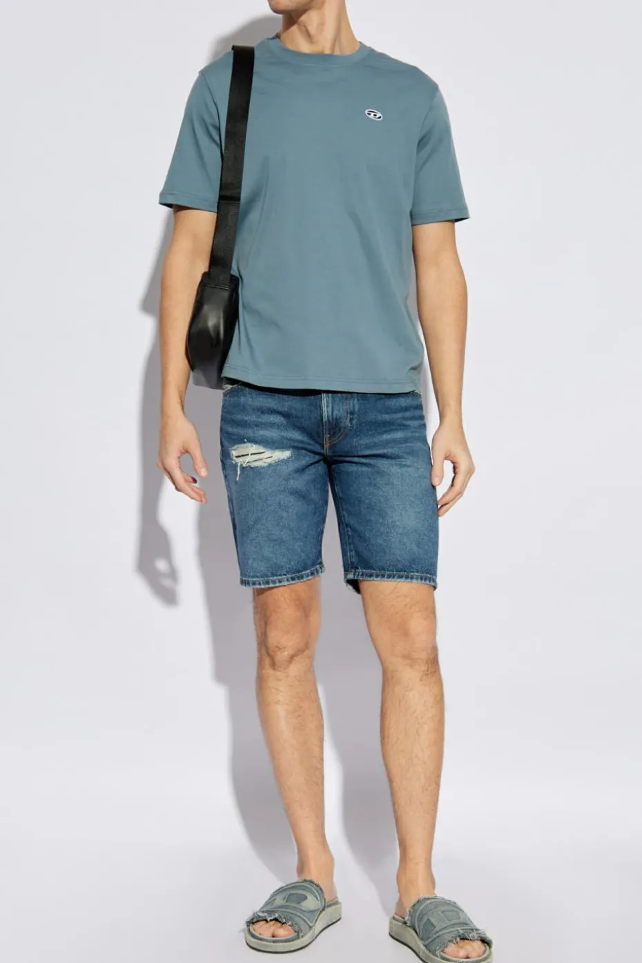 Diesel NIEBIESKI T-shirt `T-ADJUST-DOVAL-PJ`