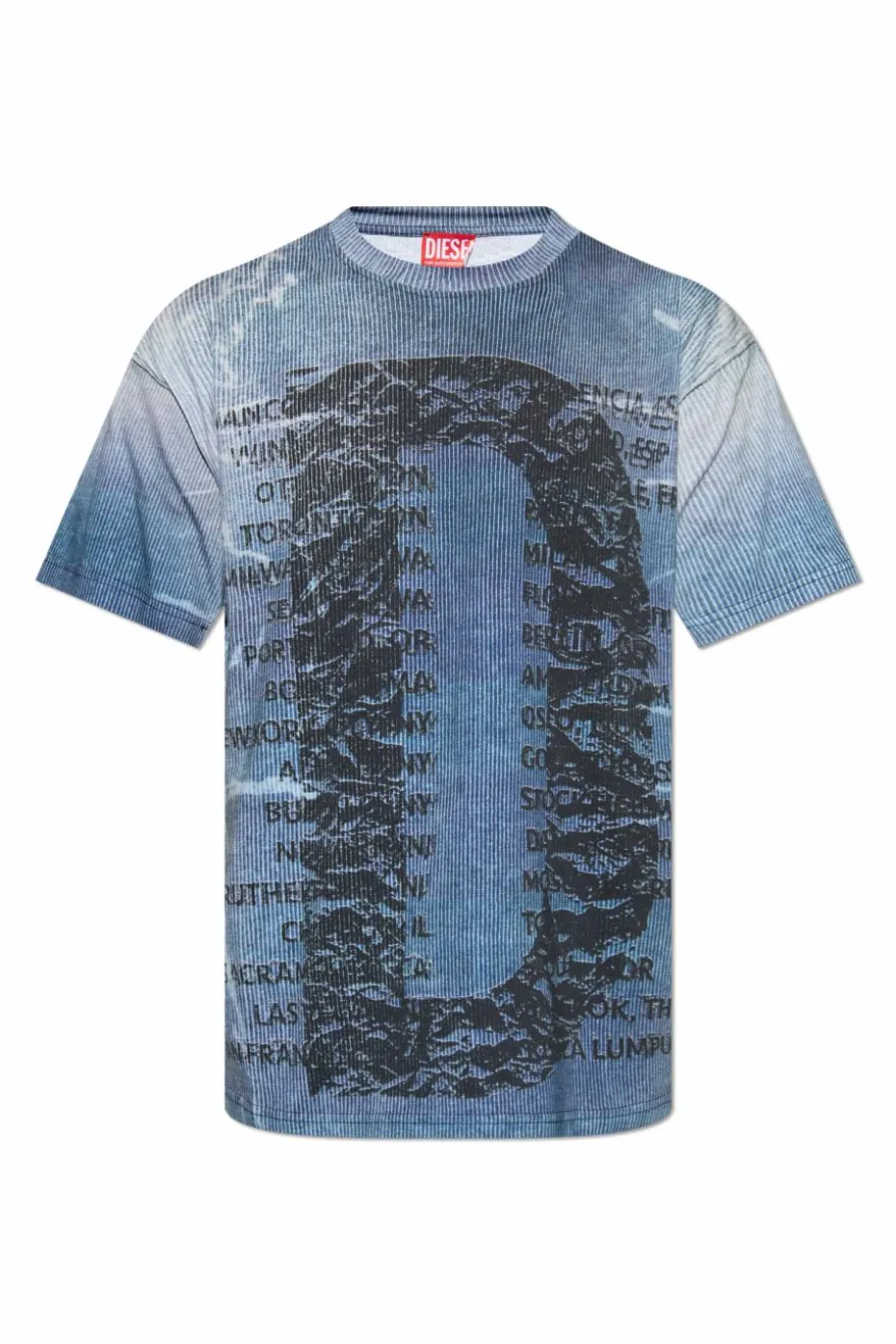 Diesel NIEBIESKI T-shirt `T-NORM-R2`