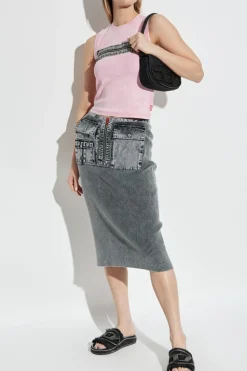 Diesel RÓŻOWY Top `T-ARTED`