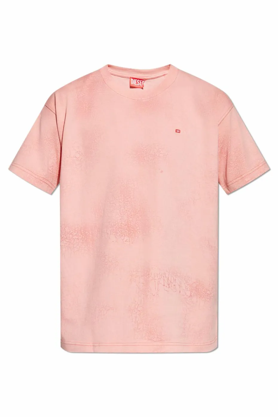 Diesel RÓŻOWY T-shirt `T-NORM-T8`