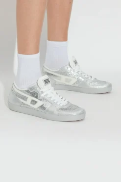 Diesel SREBRNY Buty sportowe ` S-LEROJI D-1 LOW`