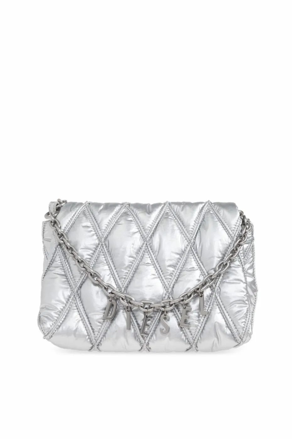 Diesel SREBRNY Torba na ramię `HARM-D SHOULDER`