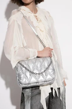 Diesel SREBRNY Torba na ramię `HARM-D SHOULDER`