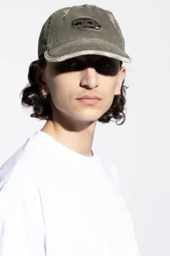 Diesel SZARY Czapka z daszkiem