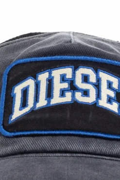 Diesel SZARY Czapka z daszkiem