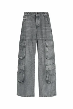 Diesel SZARY Jeansy `D-SIRE-CARGO L.32`