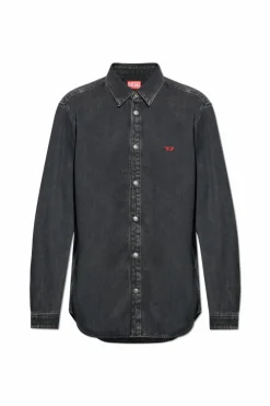 Diesel SZARY Koszula jeansowa ` D-SIMPLY`