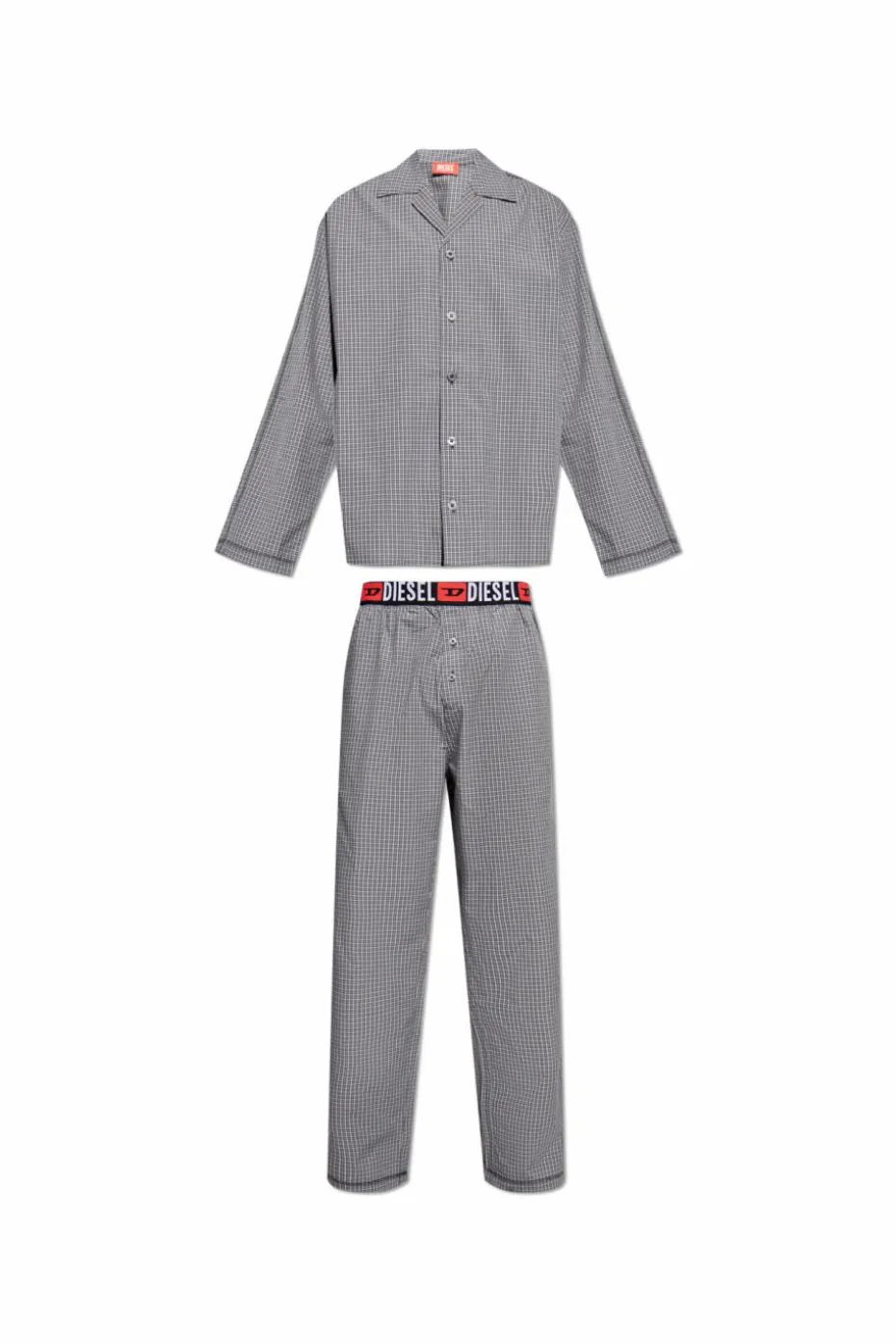 Diesel SZARY Koszula `SET-PAUL-D-CORE`