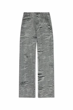 Diesel SZARY Spodnie `D-BOIX-FSG`