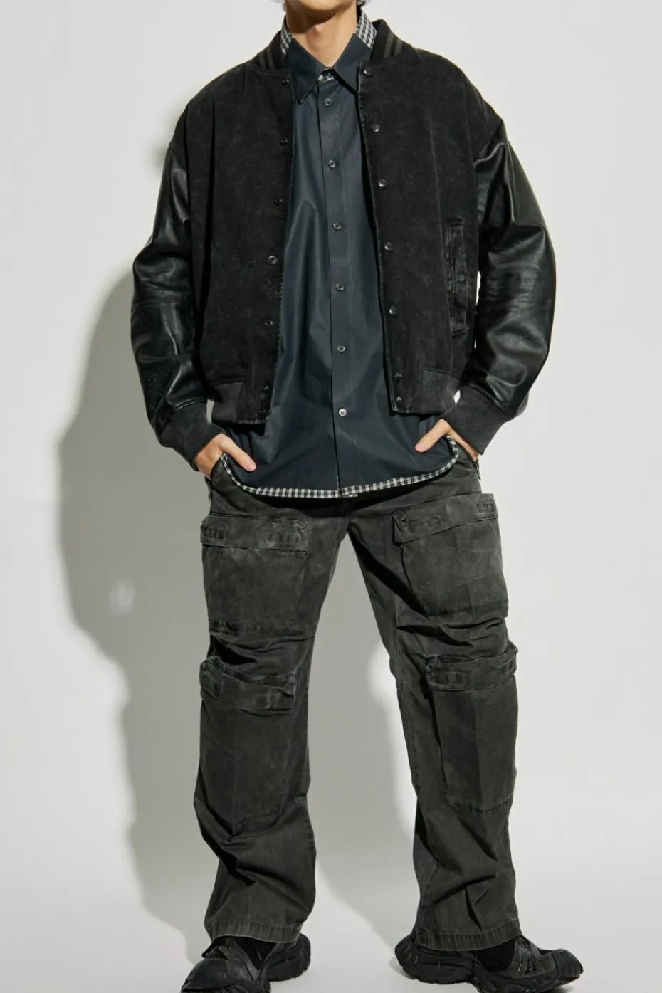 Diesel SZARY Spodnie `P-DANZEL`