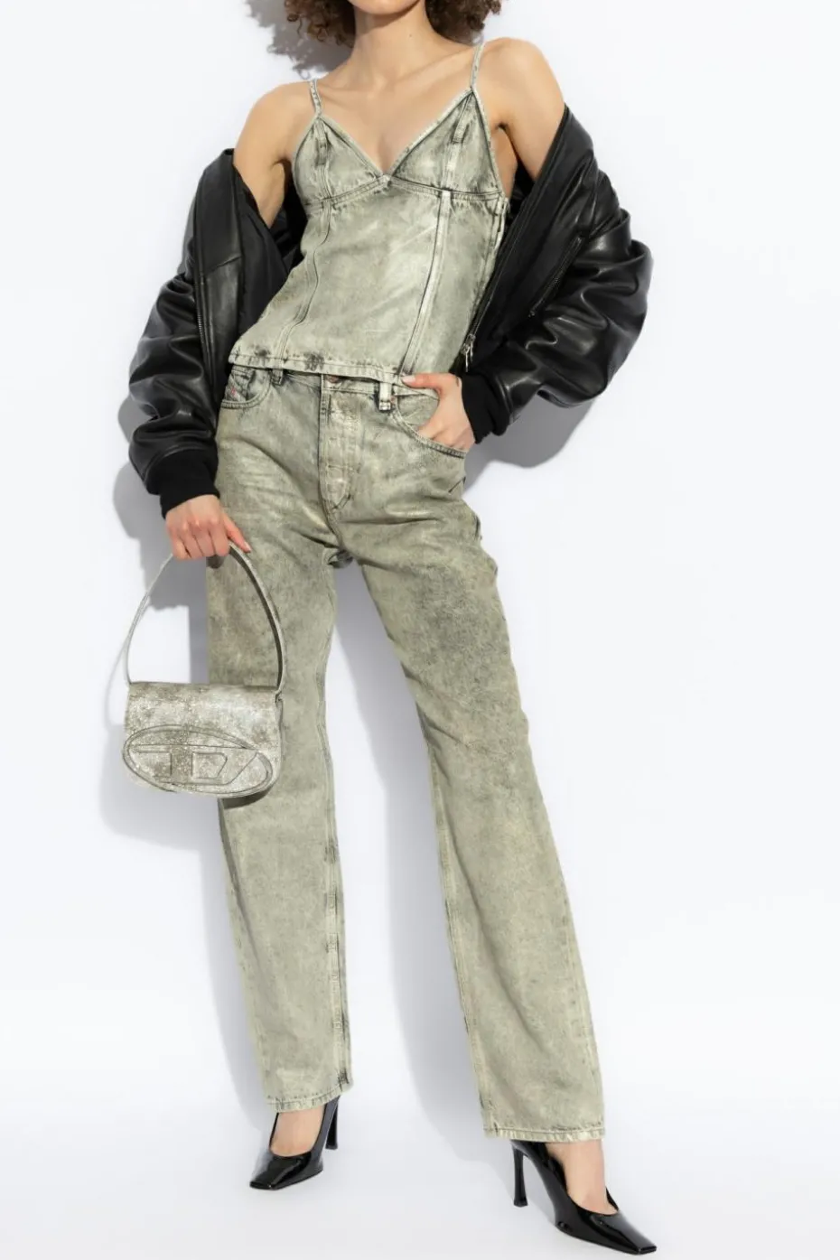 Diesel SZARY Top `DE-FULSY-S`