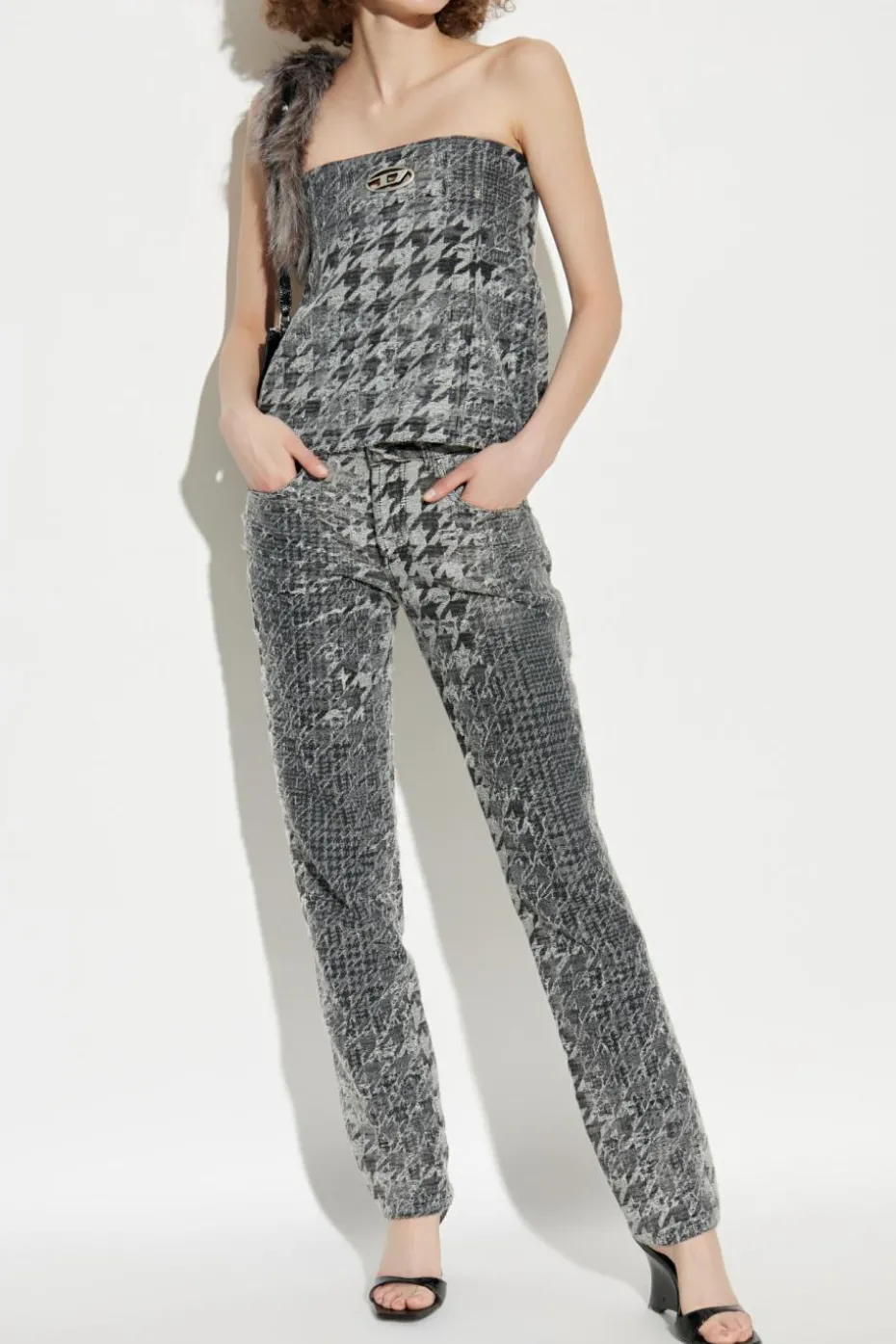 Diesel SZARY Top `DE-ORSET-FSH1`