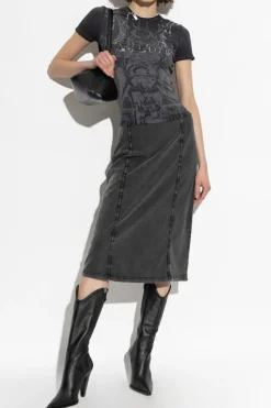 Diesel SZARY Top `T-UNCUTIES-LONG-R6`