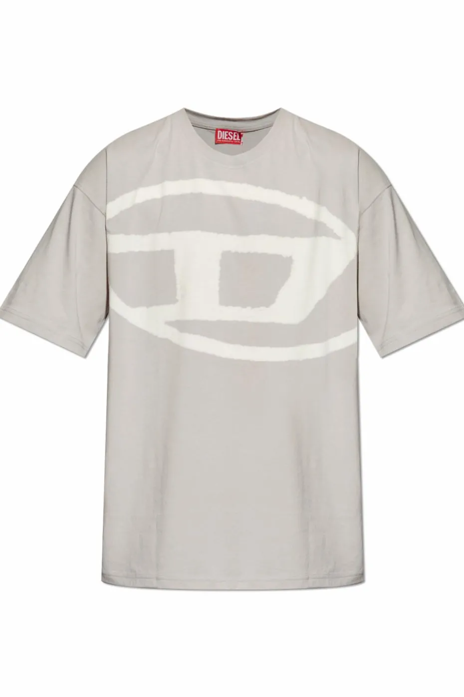 Diesel SZARY T-shirt `T-BOXT-BLEACH`