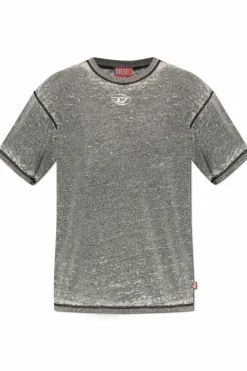 Diesel SZARY T-shirt `T-BOXT-PAK`