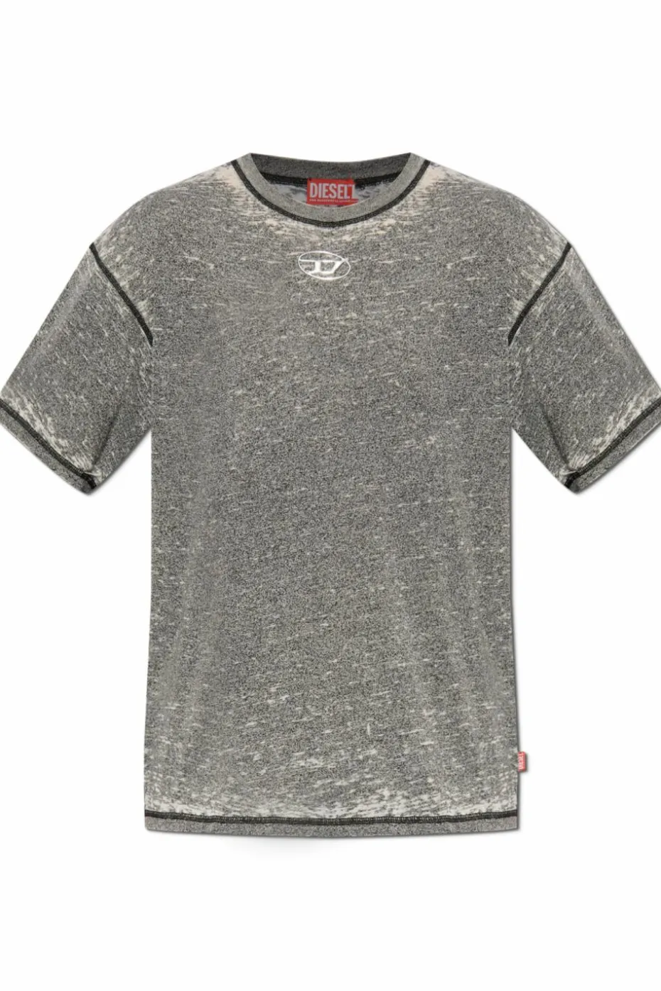 Diesel SZARY T-shirt `T-BOXT-PAK`