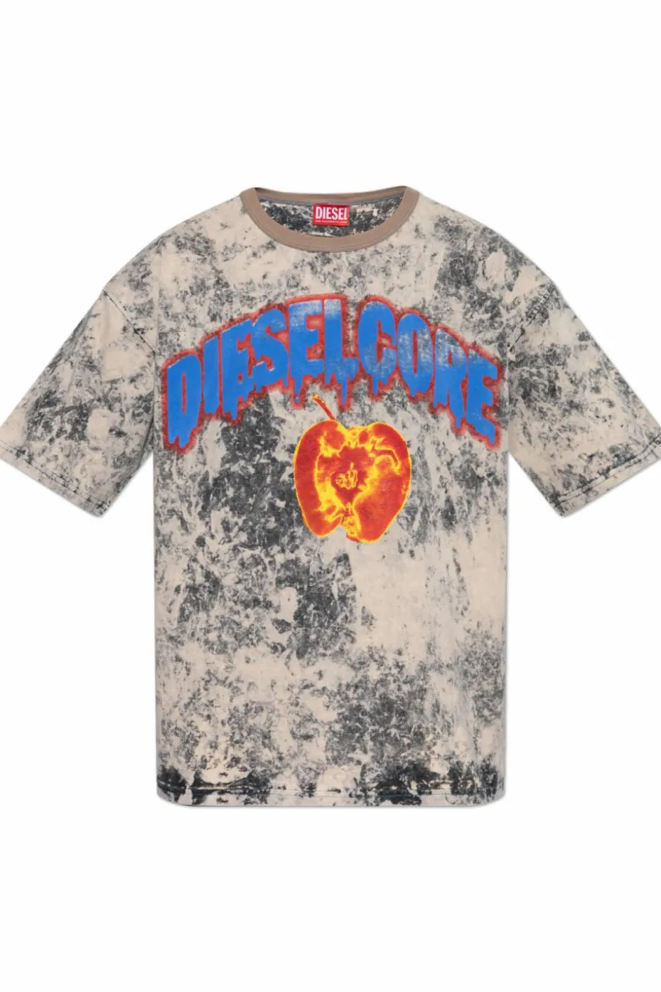 Diesel SZARY T-shirt `T-BOXT-R9`
