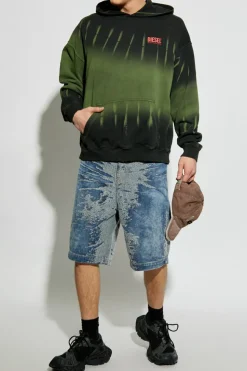 Diesel ZIELONY Bluza `S-BOXT-HOOD-R2`