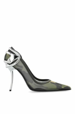 Diesel ZIELONY Buty na obcasie `D-TEN`
