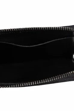 Discord Yohji Yamamoto CZARNY Skórzany portfel