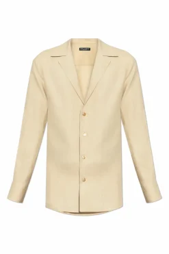 Dolce & Gabbana beżowy Lniana koszula