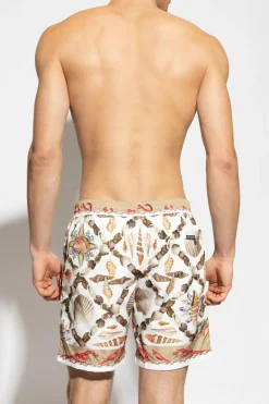 Dolce & Gabbana beżowy Szorty kąpielowe