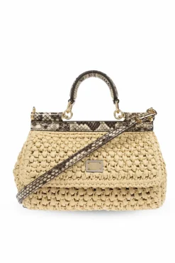 Dolce & Gabbana beżowy Torba na ramię `Sicily Small`