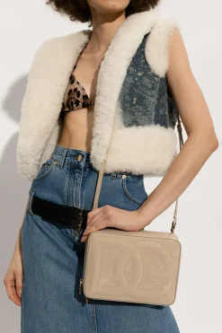 Dolce & Gabbana beżowy Torba na ramię 'DG Logo Medium'