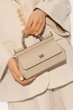 Dolce & Gabbana beżowy Torba na ramię ‘Sicily Small’
