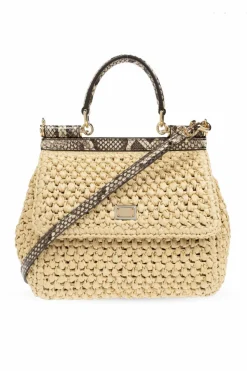 Dolce & Gabbana beżowy Torba na ramię `Sicily Mini`