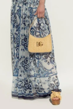 Dolce & Gabbana beżowy Torba na ramię z logo