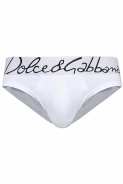 Dolce & Gabbana BIAŁY Bawełniane slipy