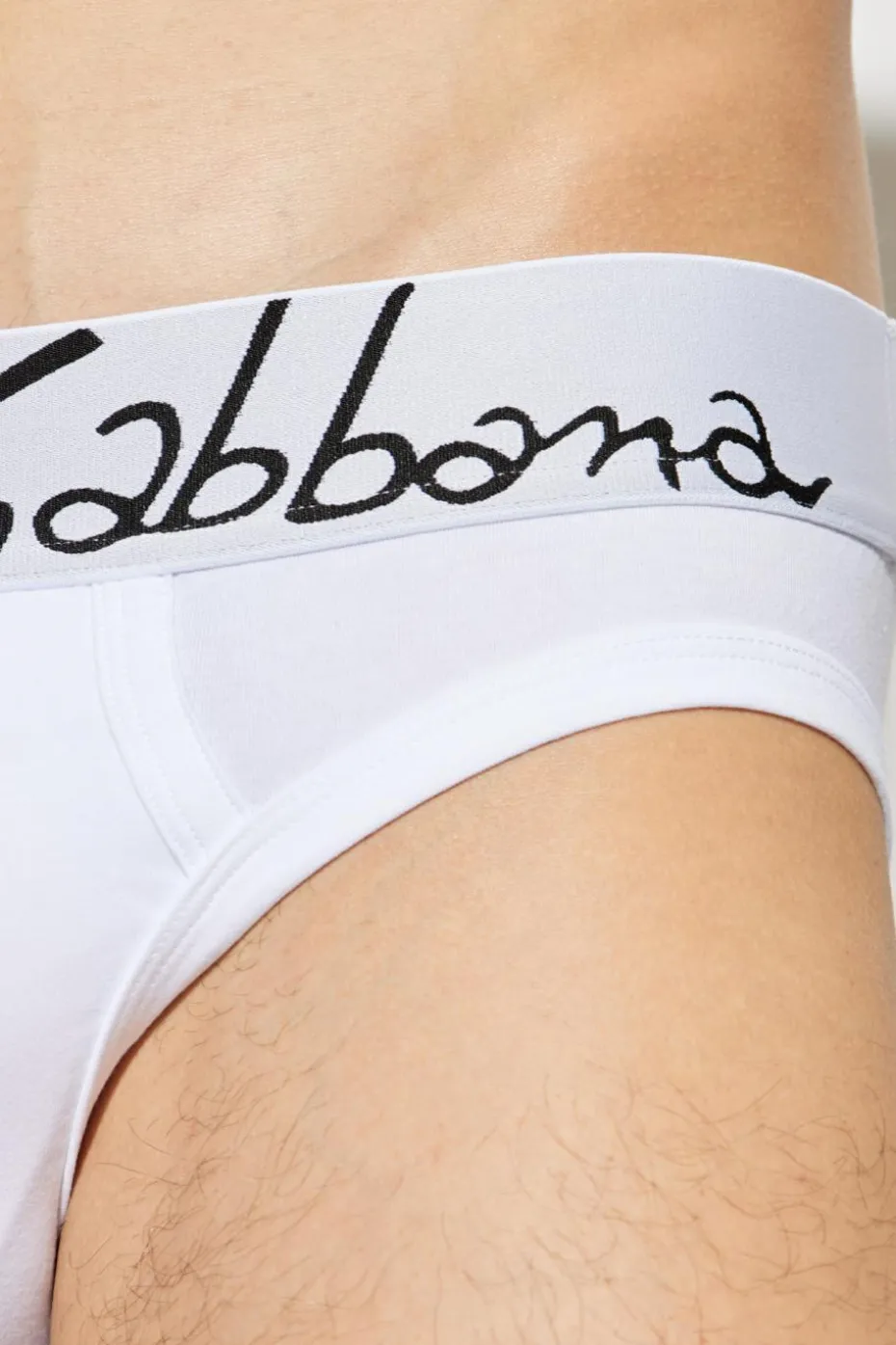 Dolce & Gabbana BIAŁY Bawełniane slipy