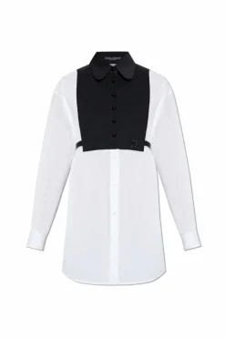 Dolce & Gabbana BIAŁY Bawełniana koszula