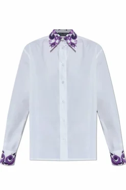 Dolce & Gabbana BIAŁY Bawełniana koszula