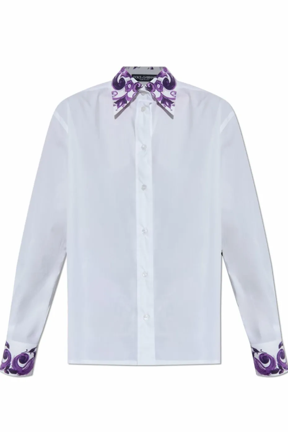 Dolce & Gabbana BIAŁY Bawełniana koszula
