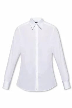 Dolce & Gabbana BIAŁY Bawełniana koszula